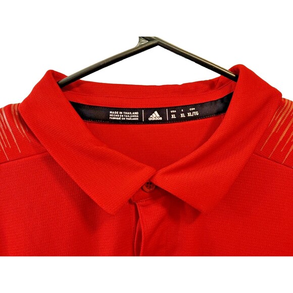 Adidas Climalite New Jersey Institute of Technology Coach Polo NWT Size XL Red - Picture 3 of 12